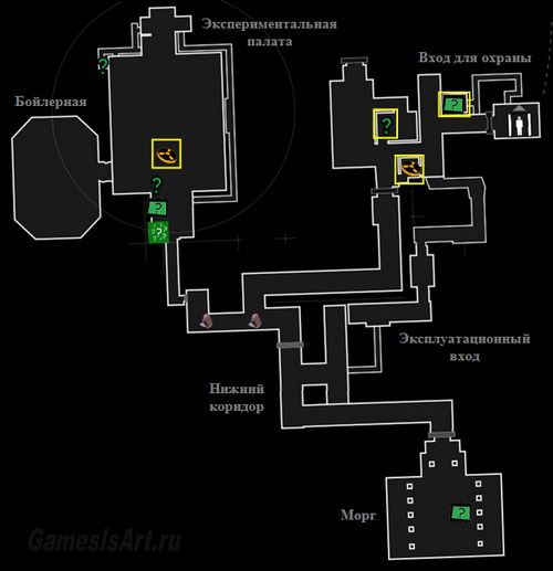 Batman arkham asylum карта