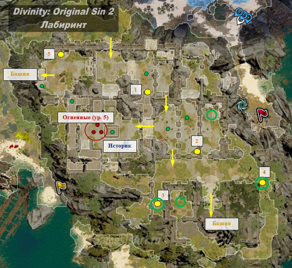 Дивинити ориджинал син 2 интерактивная карта