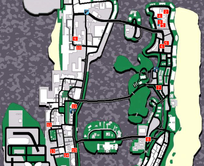 Гта вайс сити карта бронежилетов