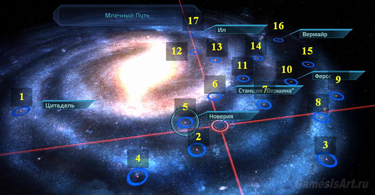 Масс эффект 1 астероид х57 карта