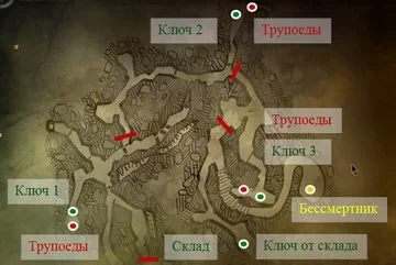 Ведьмак 2 карта вергена с обозначениями